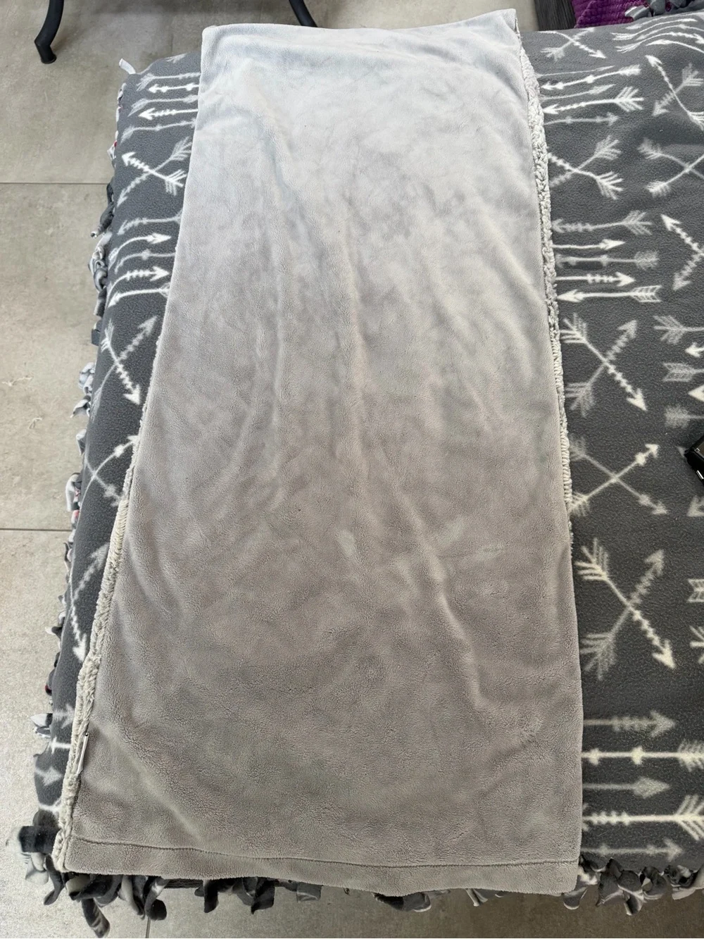 Sonoma Lavender Spa Blankie in Platinum Angora - Silvery Gray